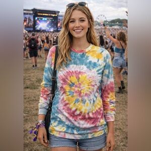 Colorful Tie-Dye Sweatshirt